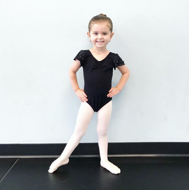 Black leotard 2025 pink tights